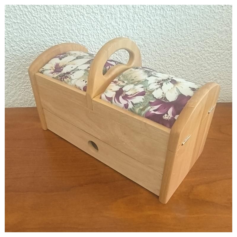 Boite a couture vintage en bois