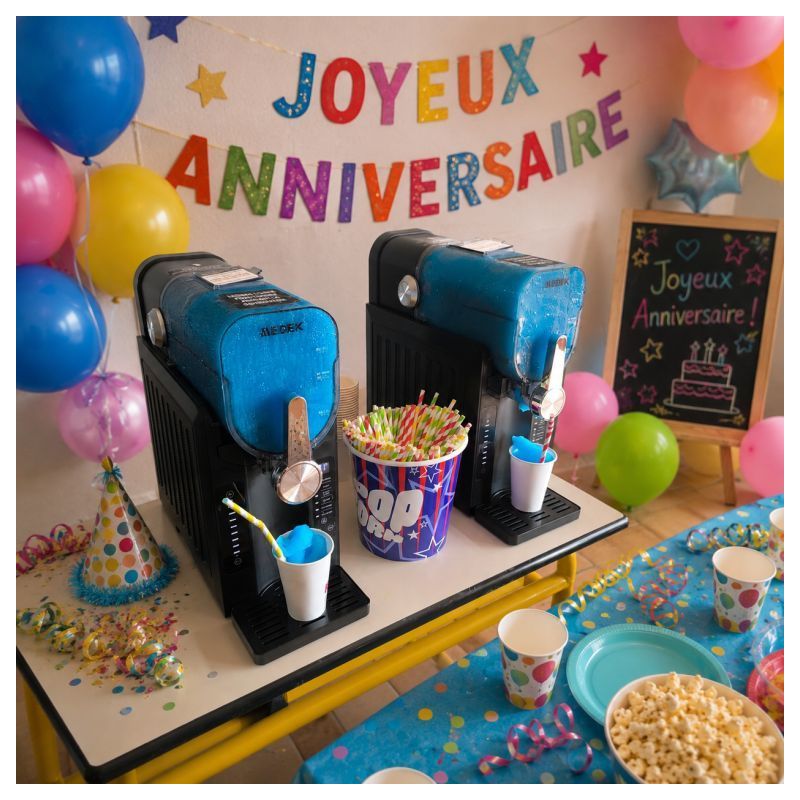  Location machine a granita sur dunkerque - 2 bacs pour 2 saveurs de granités simultanemment (2 x 1,5 litres)