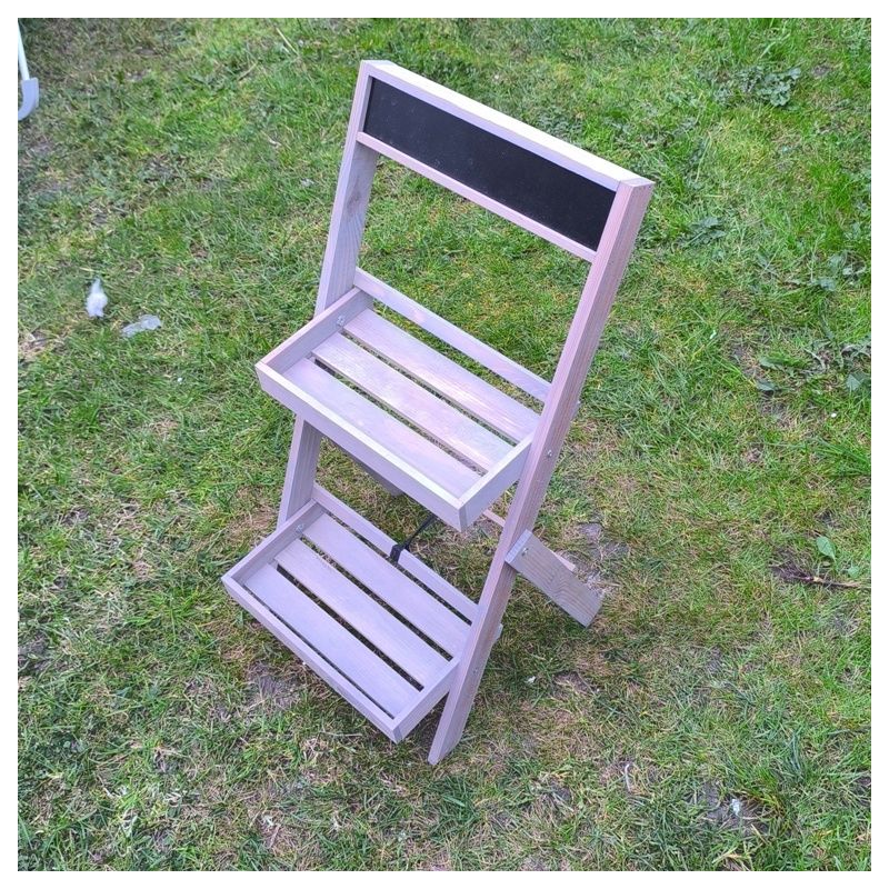 Etagere echelle / porte plante en bois / présentoir cadeau dragées mariage communion