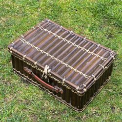 malette / panier picnic en osier complet pour 4 personnes