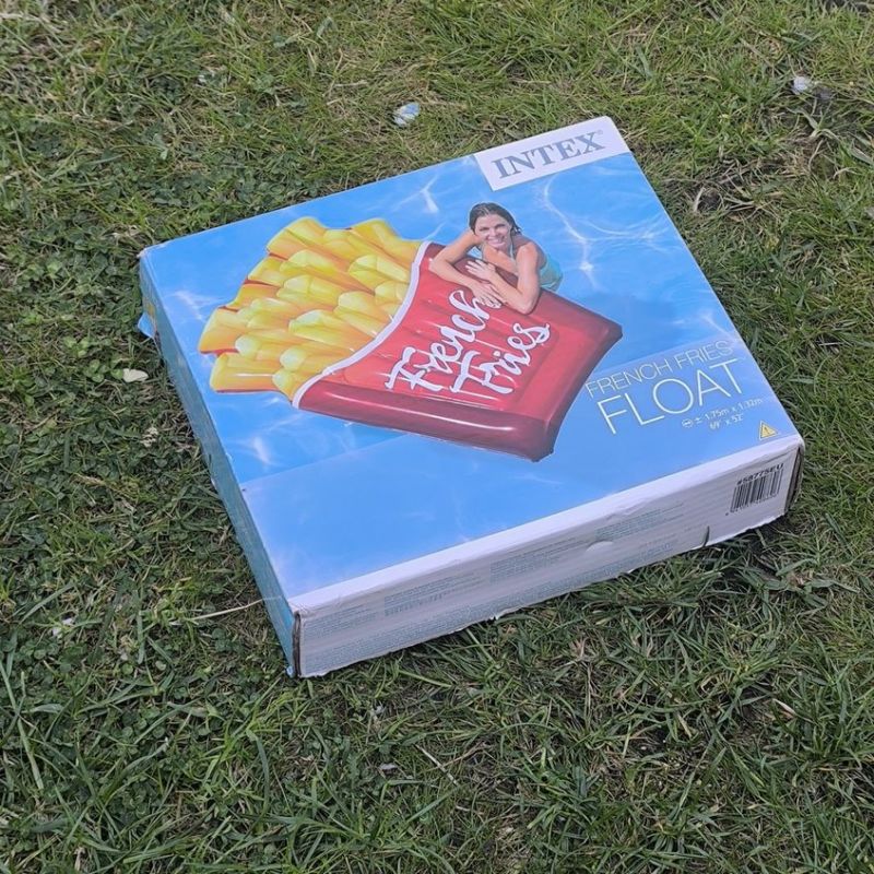 Matelas gonflable frebch fries 1 personne intex