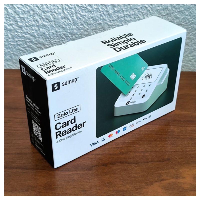 SumUp, Solo Lite Terminal de Paiement avec Station de Charge, Lecteur de Carte sans Contact