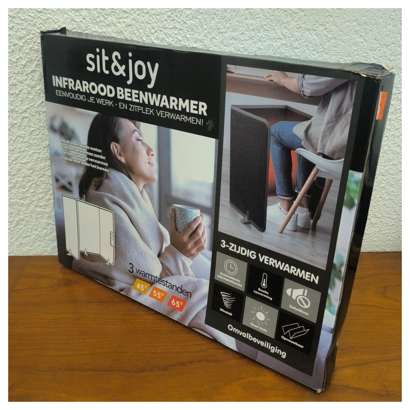 Chauffe-jambes infrarouge sous bureau Sit & Joy - Comme neuf en boîte