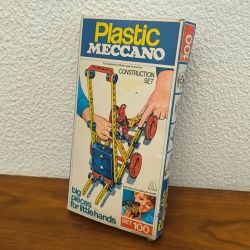 Jeu de construction vintage Plastic Meccano en l état – Set 100 ( environ 1970)