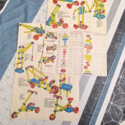 Jeu de construction vintage Plastic Meccano en l état – Set 100 ( environ 1970)