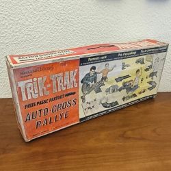 Jeu vintage années 60 Mécano-Triang Trik trak – Auto-Cross Rallye avec boîte d'origine