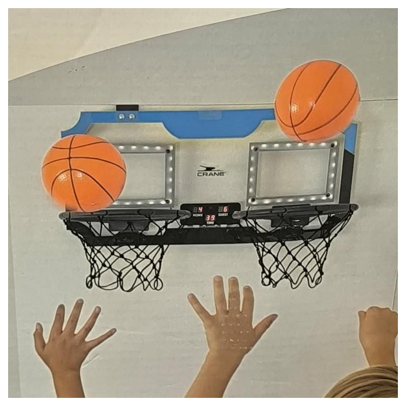Jeu de basket pour 2 joueurs a accrocher à une porte, un mur.