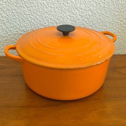 Marmite le creuset orange taille 28 cm, 6.7 litres, cocotte faitout