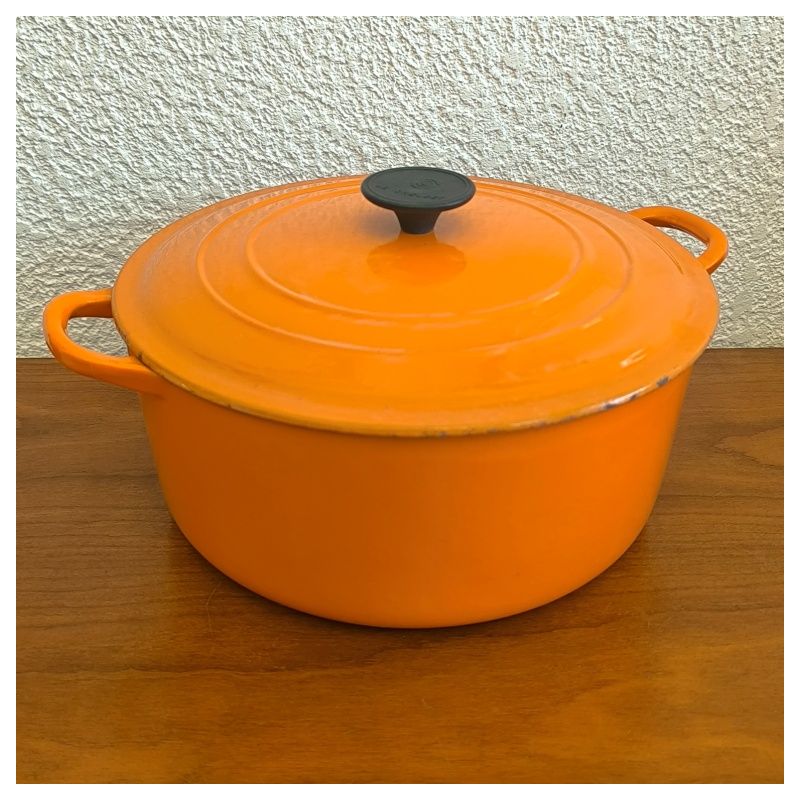 Marmite le creuset orange taille 28 cm, 6.7 litres, cocotte faitout