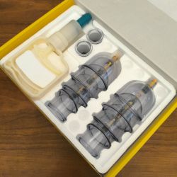 Kit de ventouses de thérapie par aspiration Jin Kang – 12 pièces avec pompe