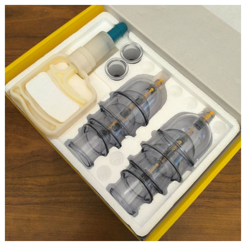 Kit de ventouses de thérapie par aspiration Jin Kang – 12 pièces avec pompe