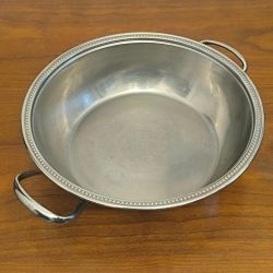  Saladier / Légumier rond en inox 18/10 GUY DEGRENNE – Décor perlé