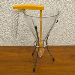 Entonnoir automatique à piston Matfer / Guy Demarle 0,75 L + Support