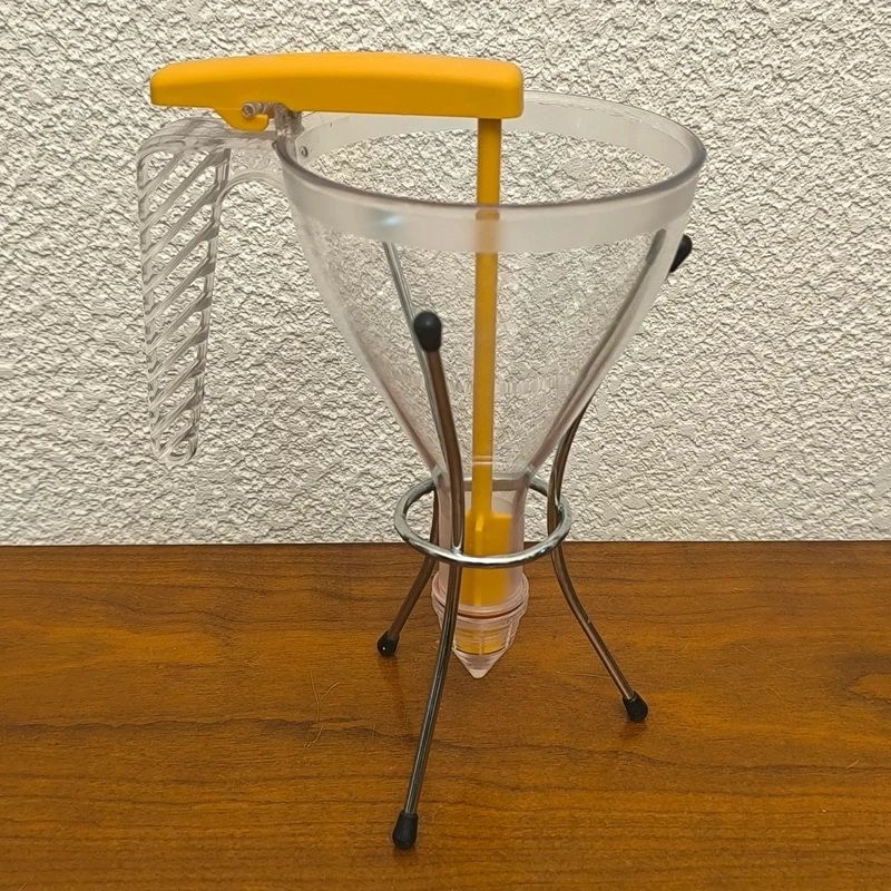 Entonnoir automatique à piston Matfer / Guy Demarle 0,75 L + Support