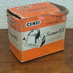 Visionneuse diapositives vintage orange Cenei Scoper H3 – Avec boîte et transfo