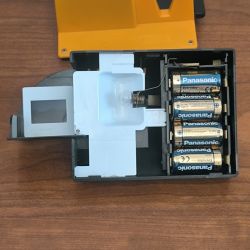 Visionneuse diapositives vintage orange Cenei Scoper H3 – Avec boîte et transfo