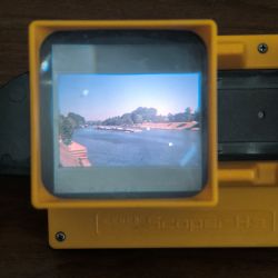 Visionneuse diapositives vintage orange Cenei Scoper H3 – Avec boîte et transfo