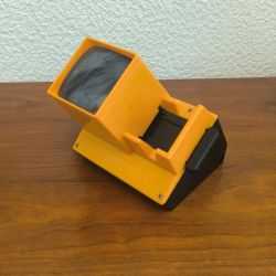 Visionneuse diapositives vintage orange Cenei Scoper H3 – Avec boîte et transfo