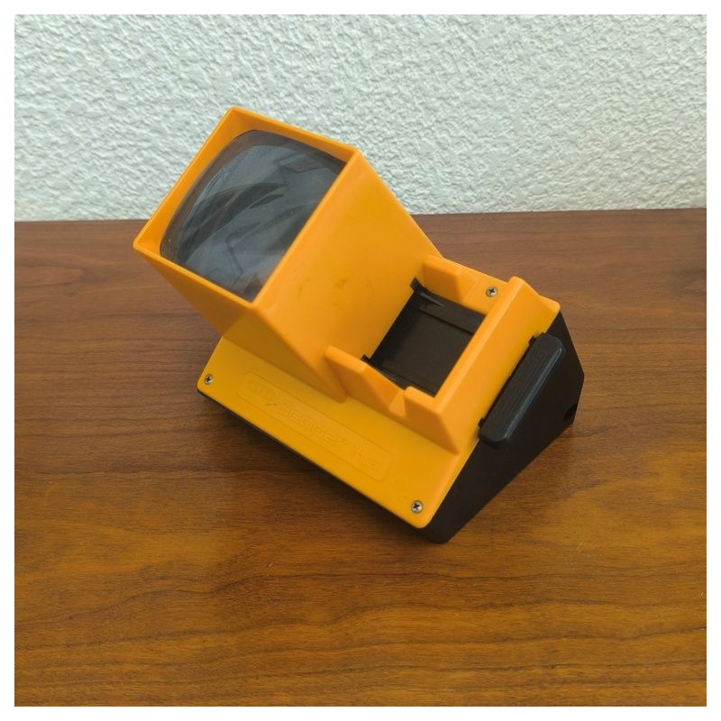 Visionneuse diapositives vintage orange Cenei Scoper H3 – Avec boîte et transfo