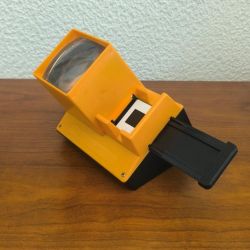 Visionneuse diapositives vintage orange Cenei Scoper H3 – Avec boîte et transfo