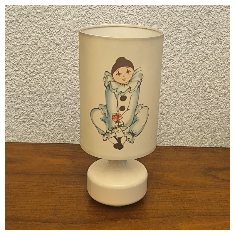 Lampe Pierrot Vintage en Céramique – Années 80 