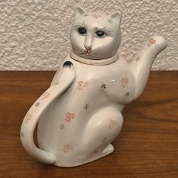 Théière chat vintage