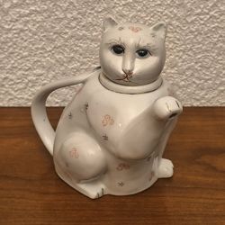 Théière chat vintage