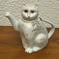 Théière chat vintage
