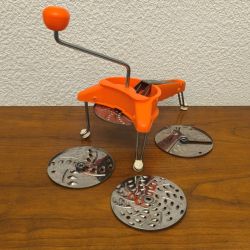 Râpe / Mandoline vintage orange années 70
