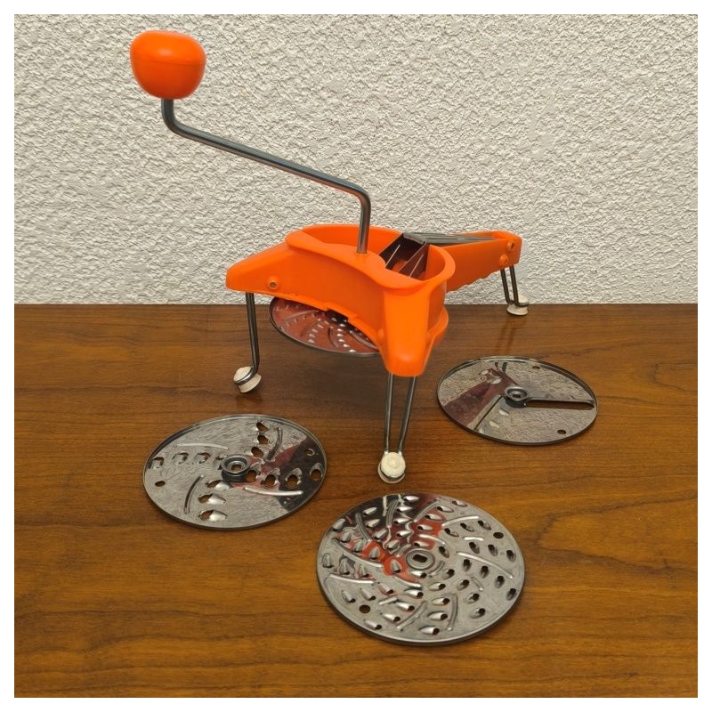 Râpe / Mandoline vintage orange années 70