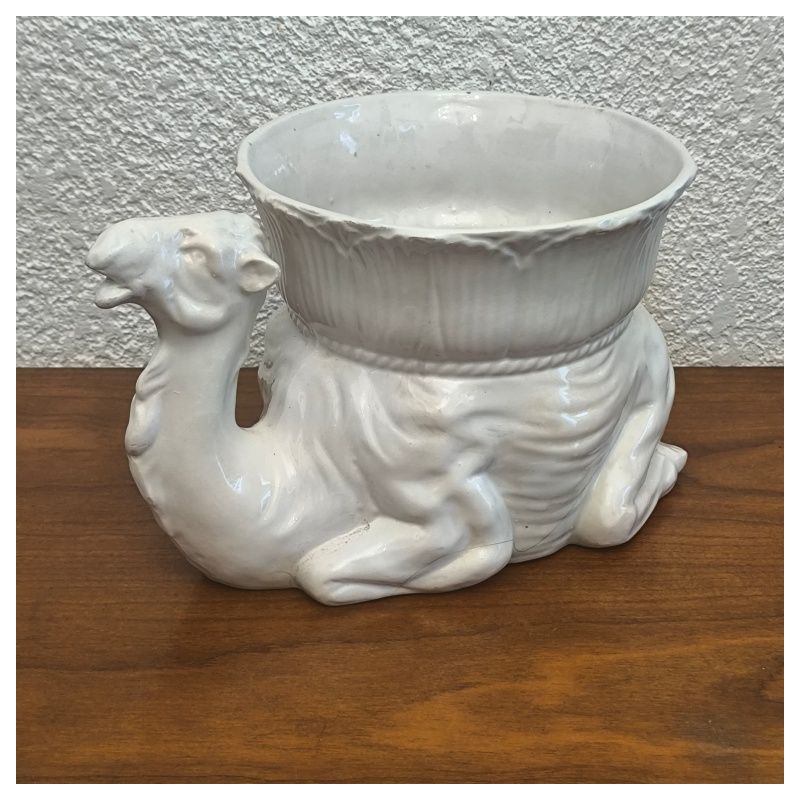 cache-pot / jardinière vintage en forme de dromadaire