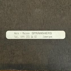 Icône en bois représentant La Cène (Le Repas Mystique) Maison Spranghers