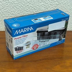 Pompe avec filtre exterieur pour aquarium avec effet cascade oxygénante / ultra plat marina s20