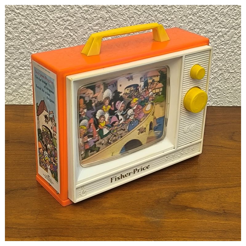boite a musique télévision vintage Fisher-Price