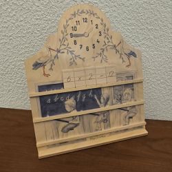 tableau d'apprentissage de l'alphabet ABCdaire en bois