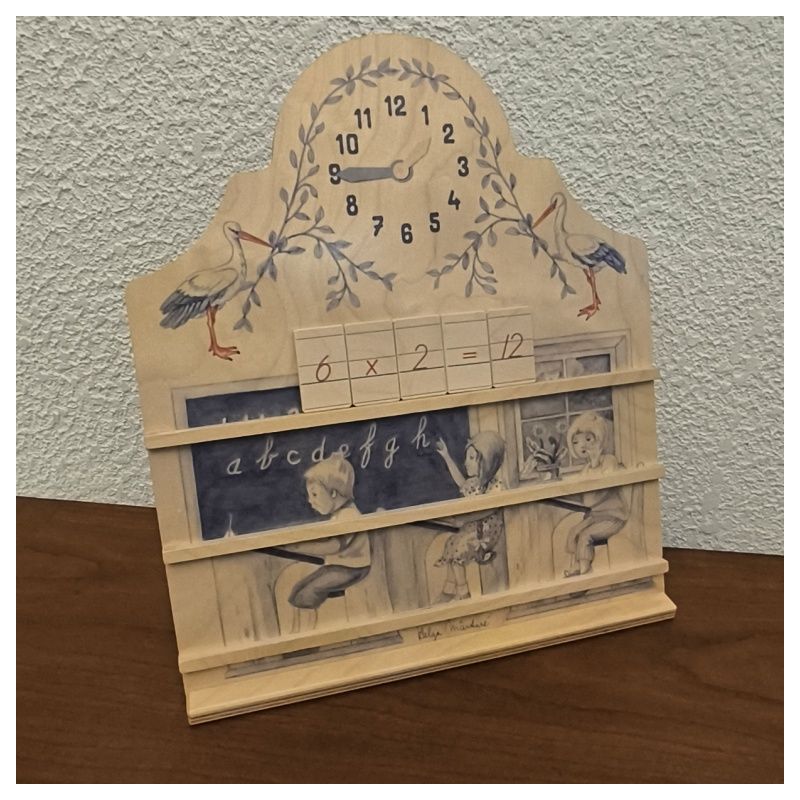 tableau d'apprentissage de l'alphabet ABCdaire en bois