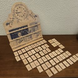 tableau d'apprentissage de l'alphabet ABCdaire en bois
