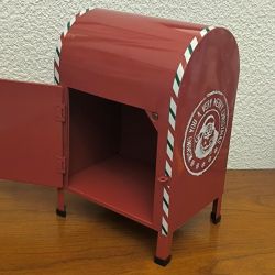 Boîte aux lettres du Père Noël en métal – Décoration de Noël