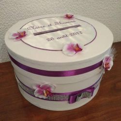 Tirelire ronde personnalisée pour votre mariage