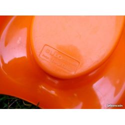 Pot bébé plastique  orange SULO année 70 -   Luigi Colani